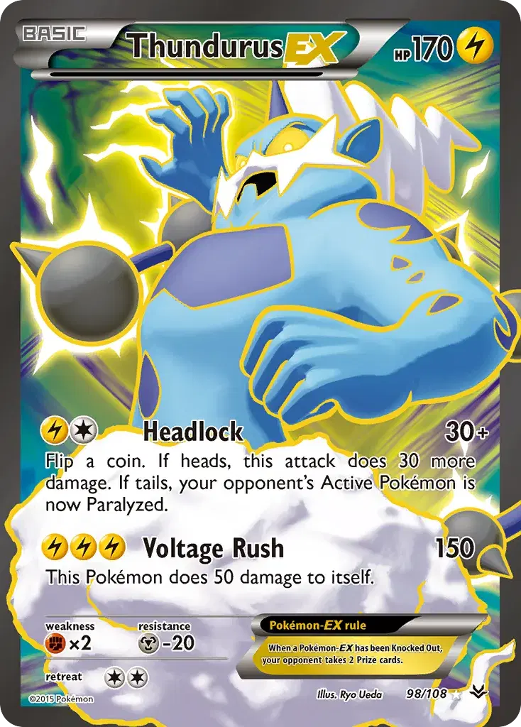 Thundurus-EX Roaring Skies 98