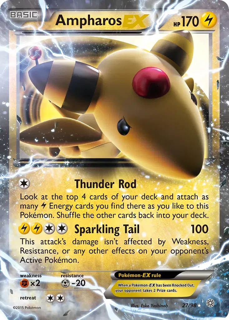 Ampharos-EX Ancient Origins 27