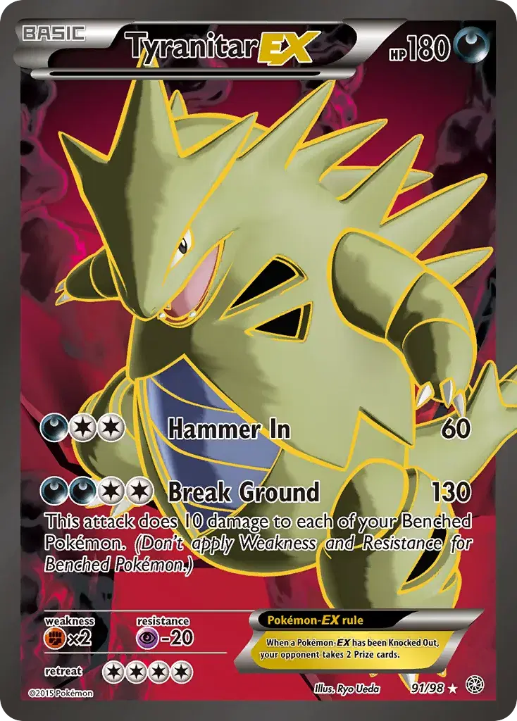 Tyranitar-EX Ancient Origins 91
