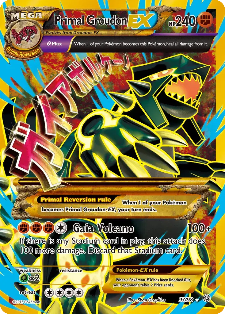 Primal Groudon-EX Ancient Origins 97