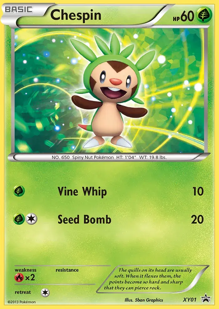 Chespin XY Black Star Promos XY01
