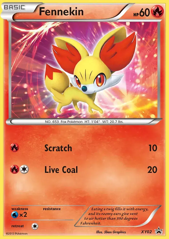 Fennekin XY Black Star Promos XY02
