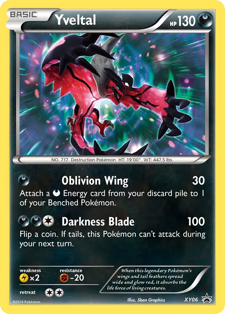 Yveltal XY Black Star Promos XY06