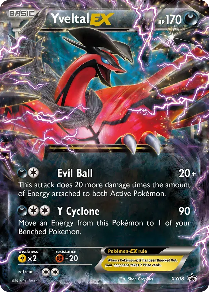 Yveltal-EX XY Black Star Promos XY08