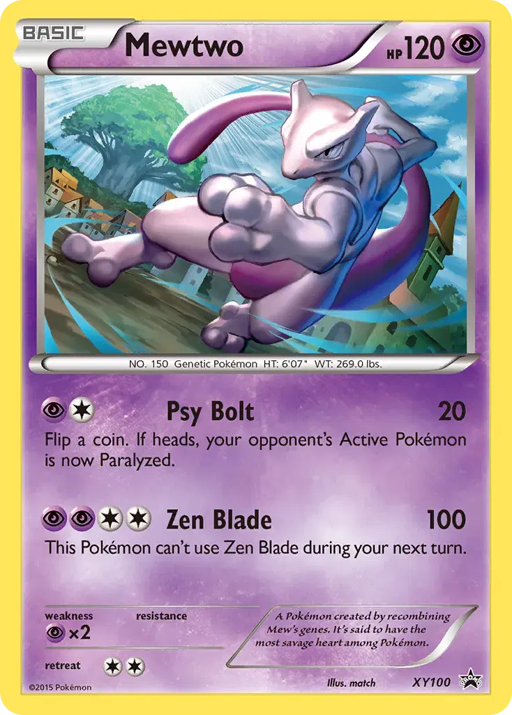 Mewtwo XY Black Star Promos XY100