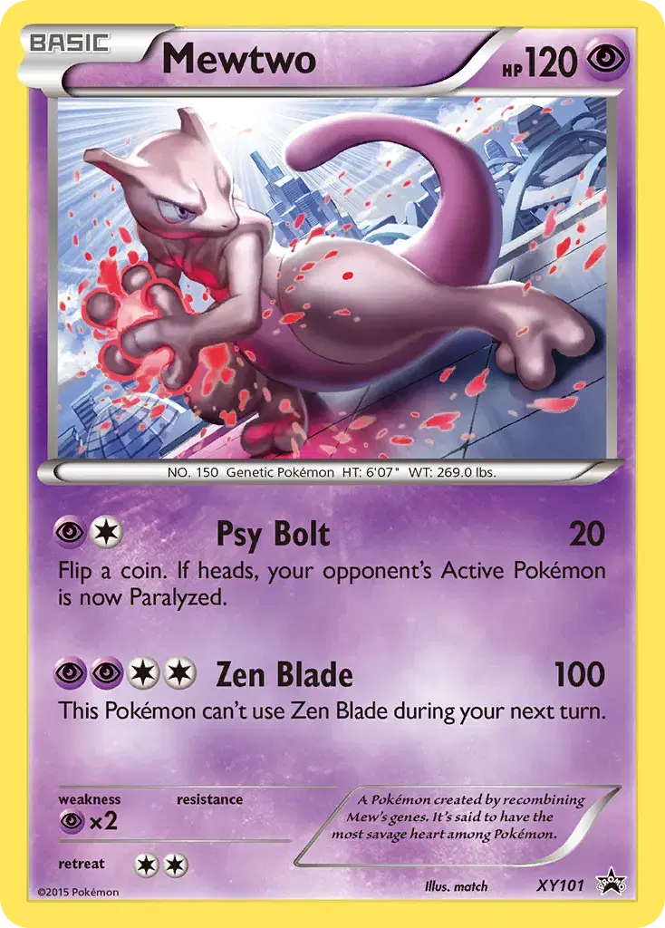 Mewtwo XY Black Star Promos XY101