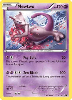Mewtwo XY Black Star Promos
