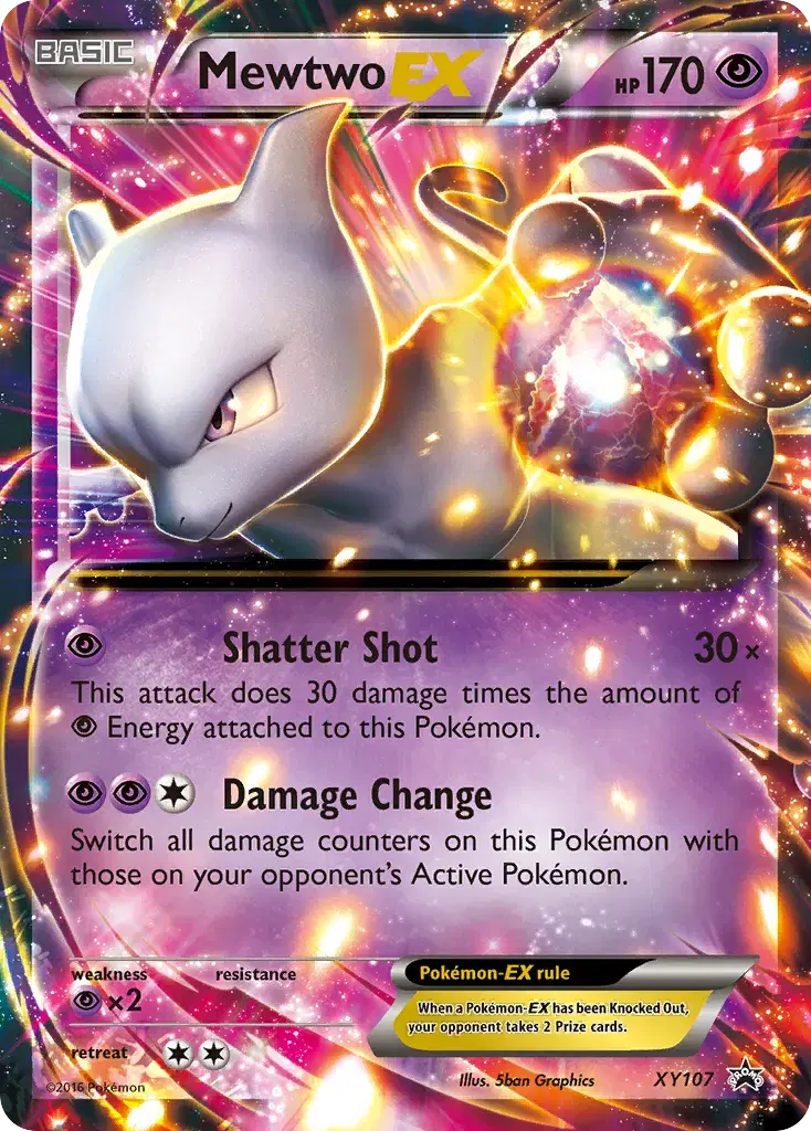 Mewtwo-EX XY Black Star Promos XY107