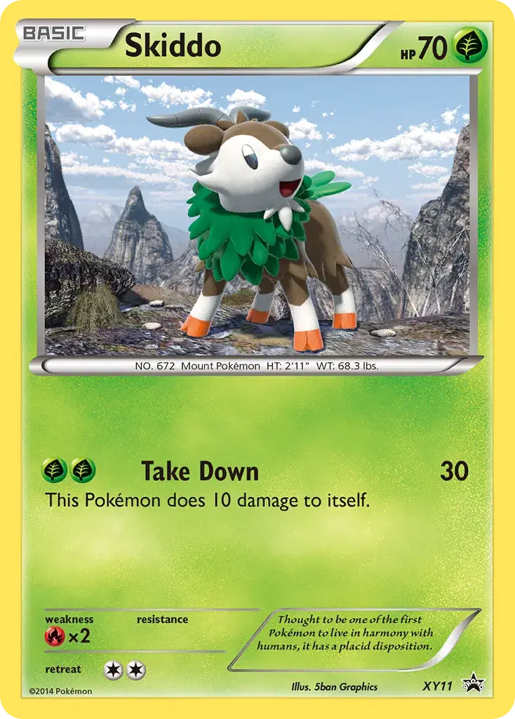 Skiddo XY Black Star Promos XY11