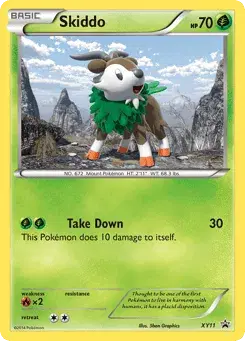 Skiddo XY Black Star Promos