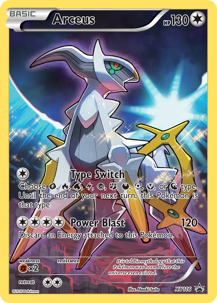 Arceus XY Black Star Promos XY116