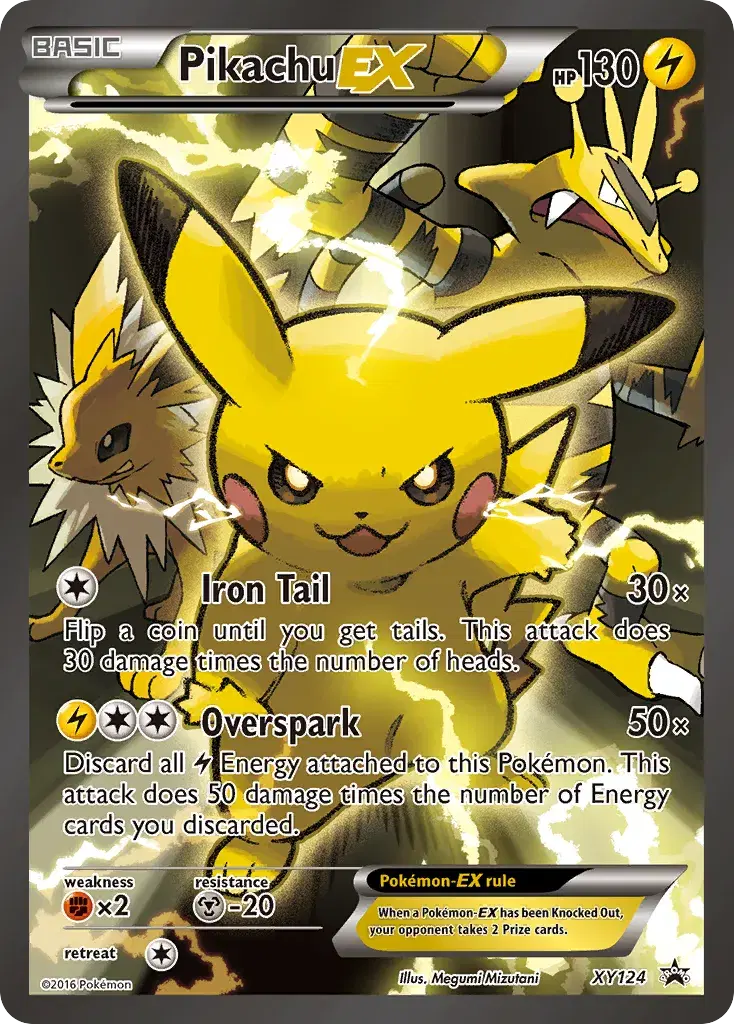 Pikachu-EX XY Black Star Promos XY124