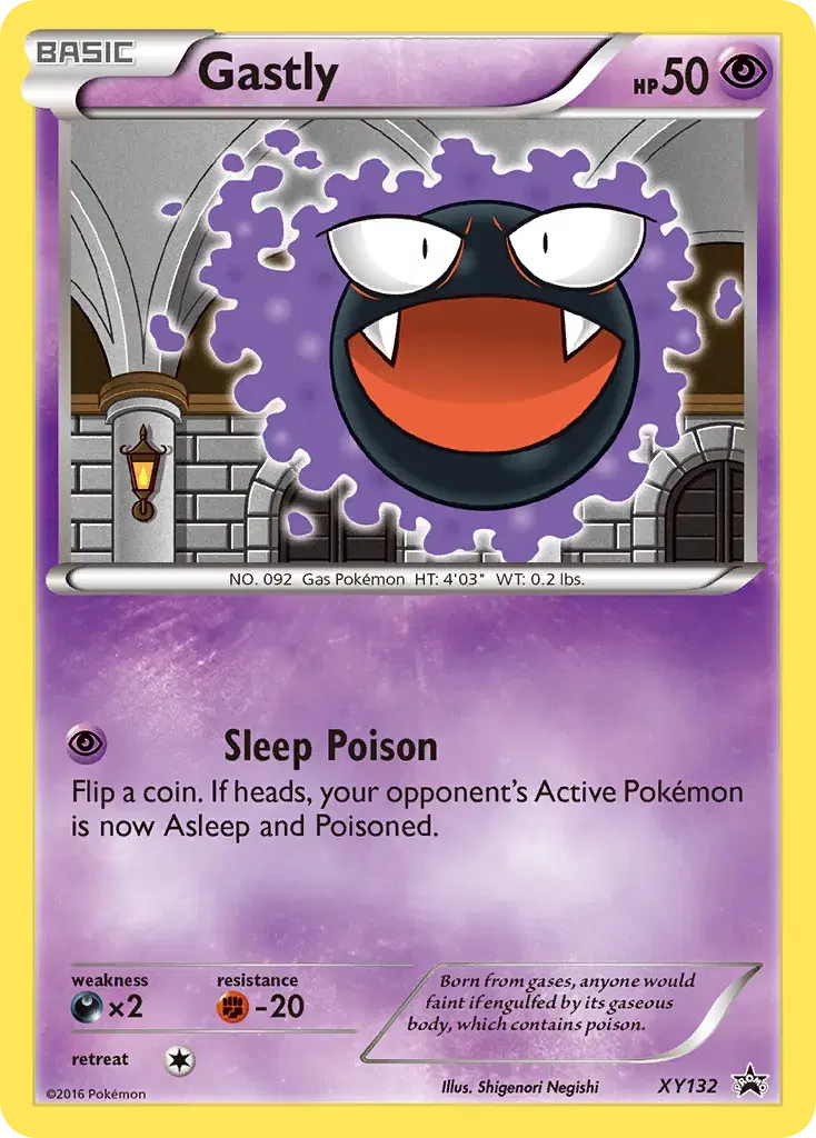 Gastly XY Black Star Promos XY132