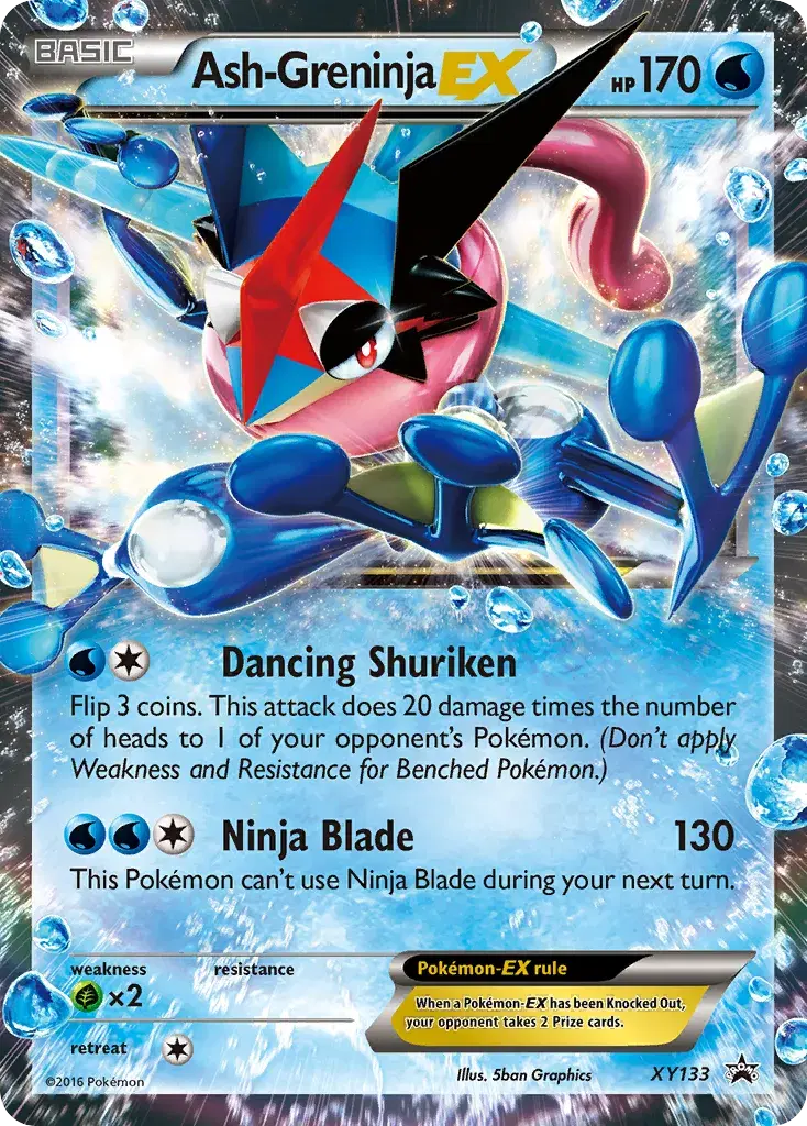 Ash-Greninja-EX XY Black Star Promos XY133