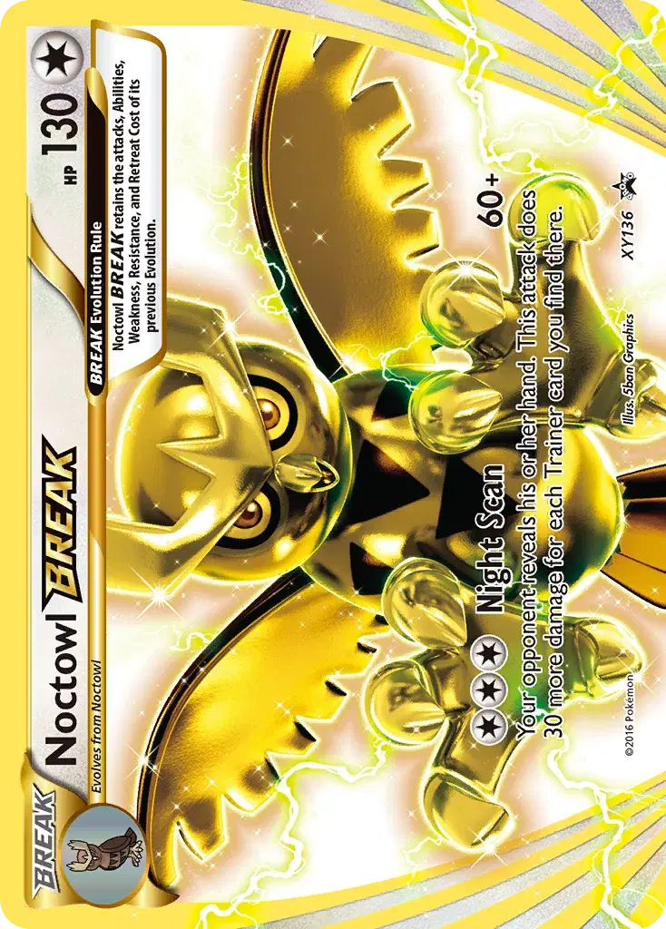 Noctowl BREAK XY Black Star Promos XY136