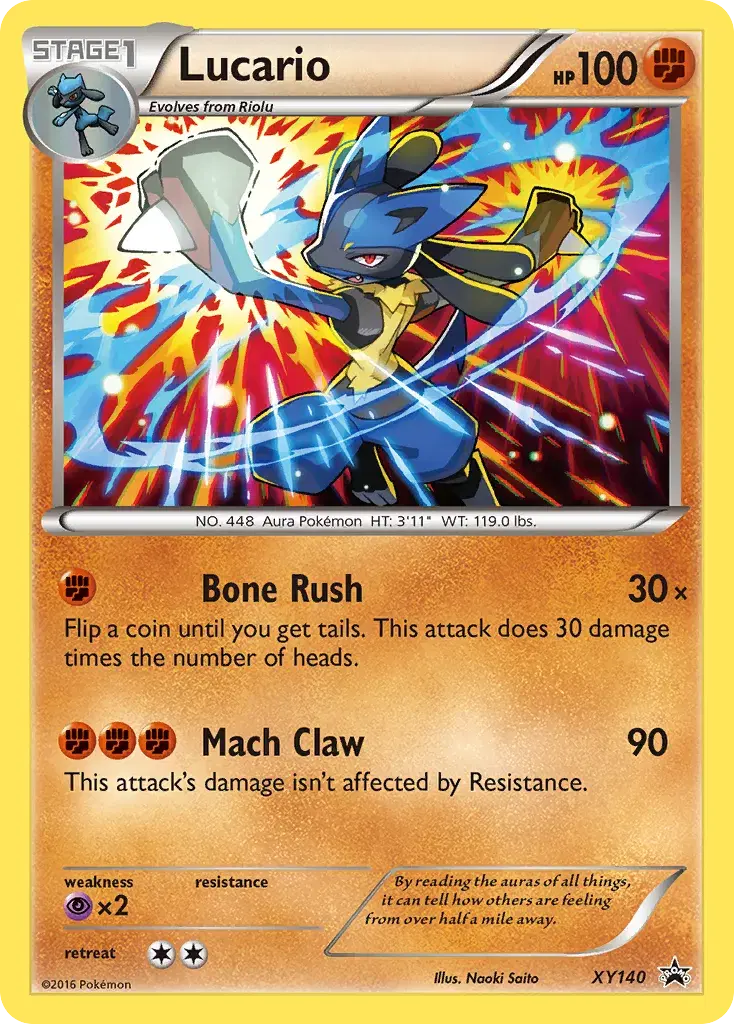 Lucario XY Black Star Promos XY140