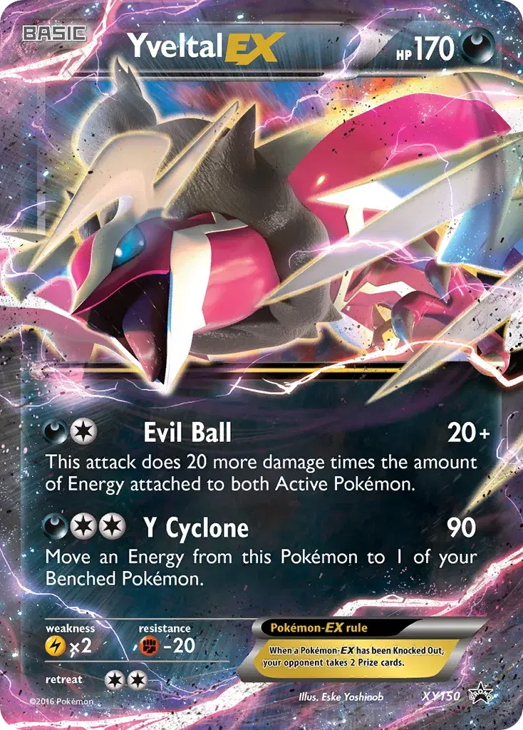 Yveltal-EX XY Black Star Promos XY150