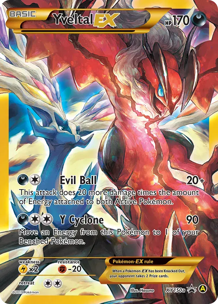 Yveltal-EX XY Black Star Promos XY150a