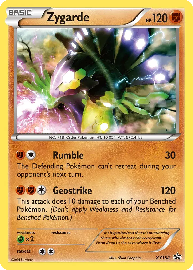 Zygarde XY Black Star Promos XY152