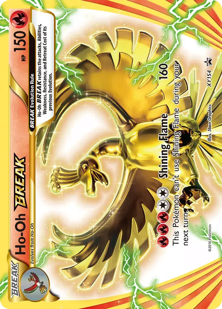 Ho-Oh BREAK XY Black Star Promos XY154
