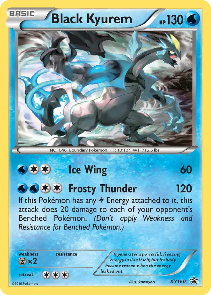 Black Kyurem XY Black Star Promos XY160