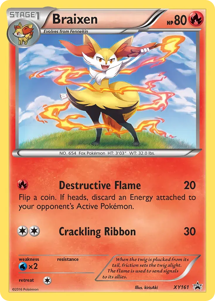 Braixen XY Black Star Promos XY161