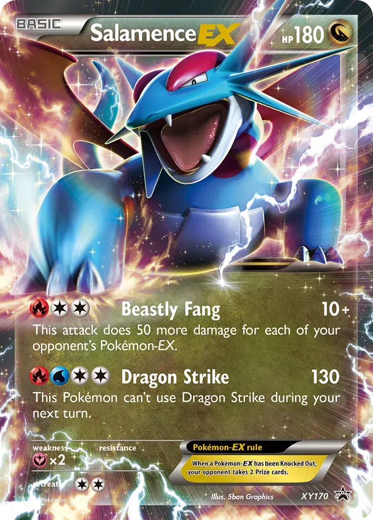 Salamence-EX XY Black Star Promos XY170