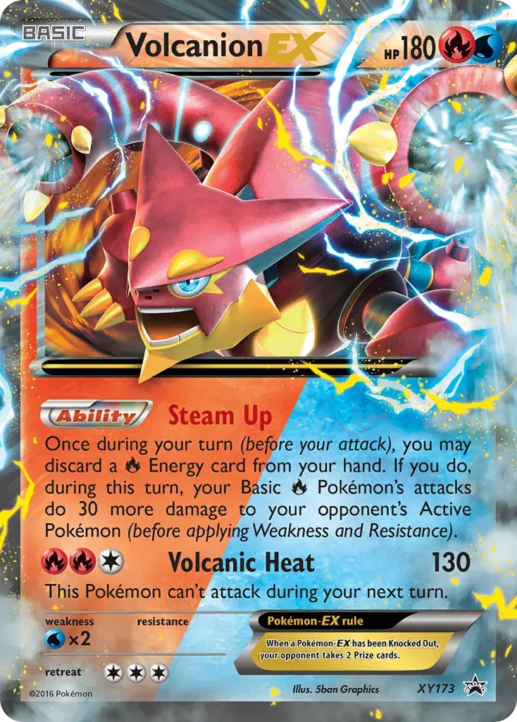 Volcanion-EX XY Black Star Promos XY173
