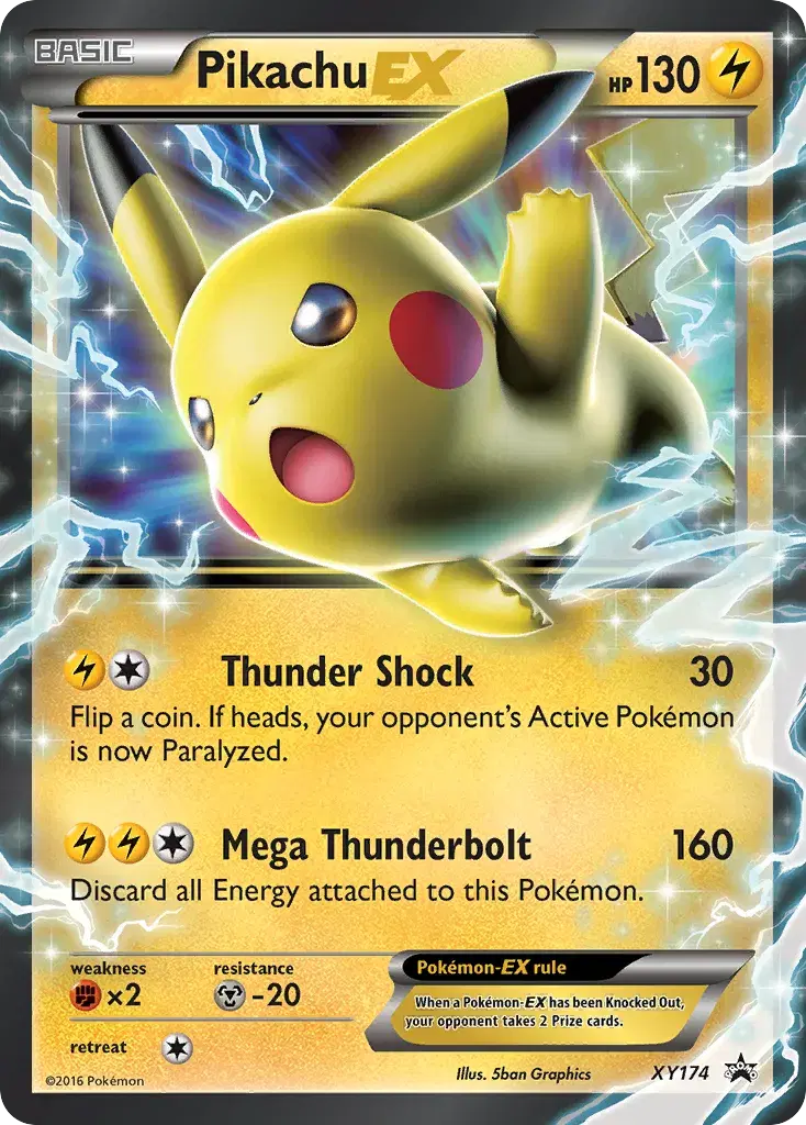 Pikachu-EX XY Black Star Promos XY174