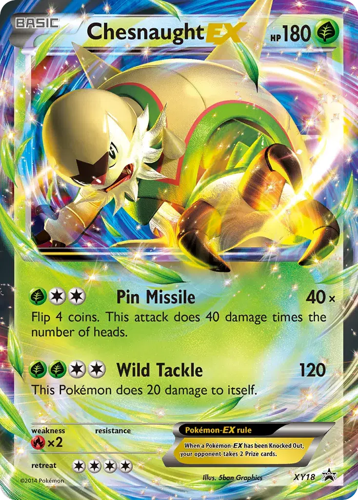 Chesnaught-EX XY Black Star Promos XY18