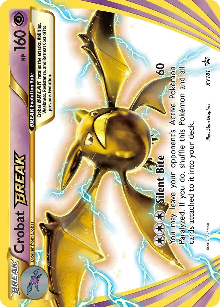 Crobat BREAK XY Black Star Promos XY181