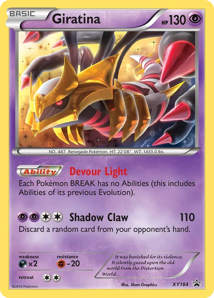 Giratina XY Black Star Promos XY184