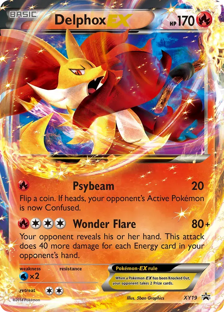 Delphox-EX XY Black Star Promos XY19