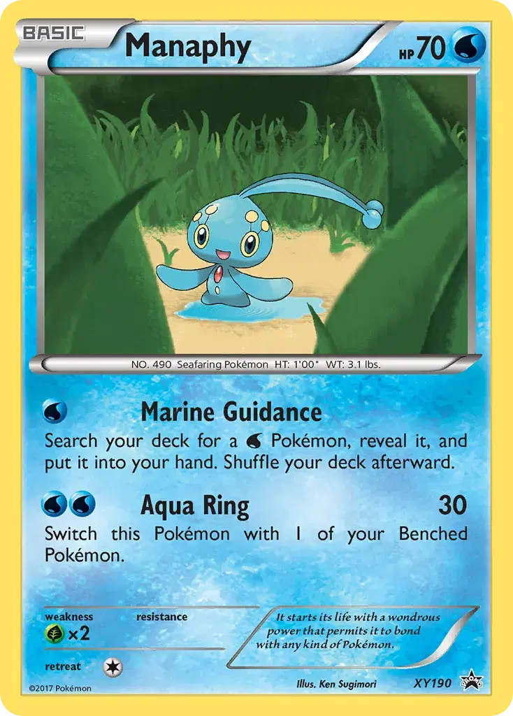 Manaphy XY Black Star Promos XY190