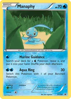 Manaphy XY Black Star Promos