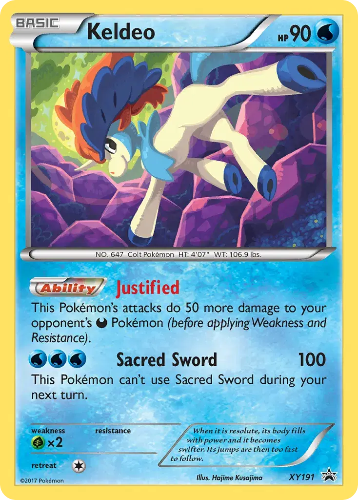 Keldeo XY Black Star Promos XY191