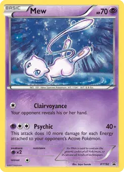 Mew XY Black Star Promos