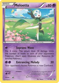 Meloetta XY Black Star Promos