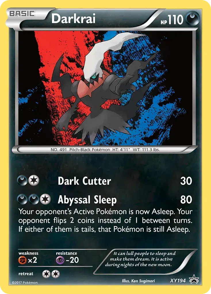 Darkrai XY Black Star Promos XY194