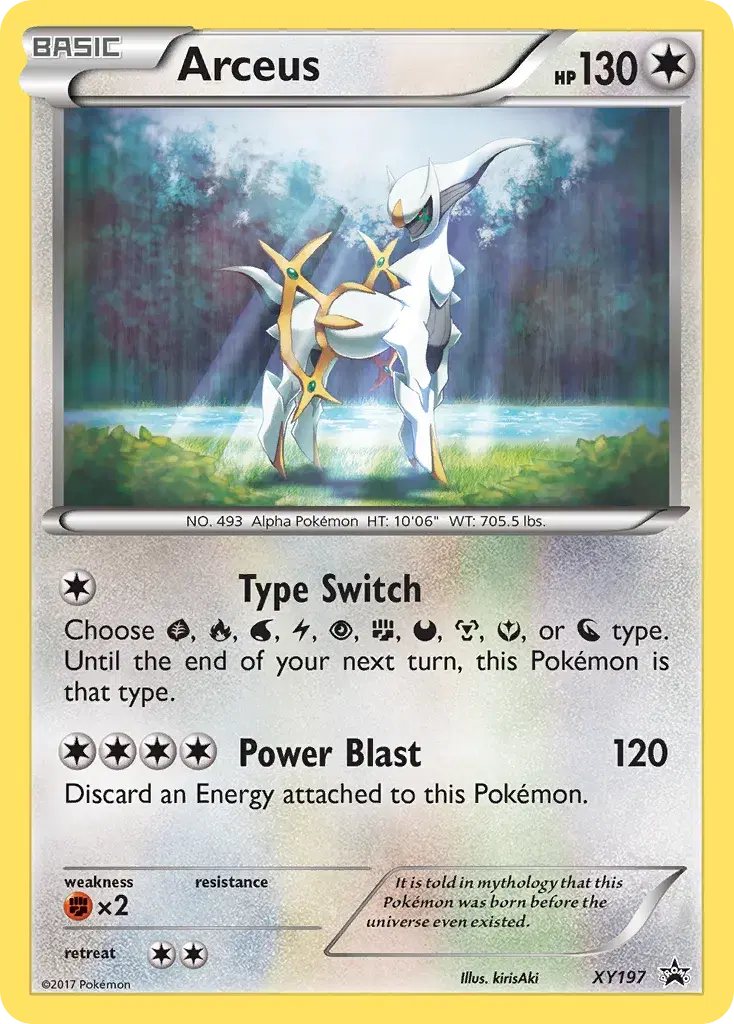 Arceus XY Black Star Promos XY197