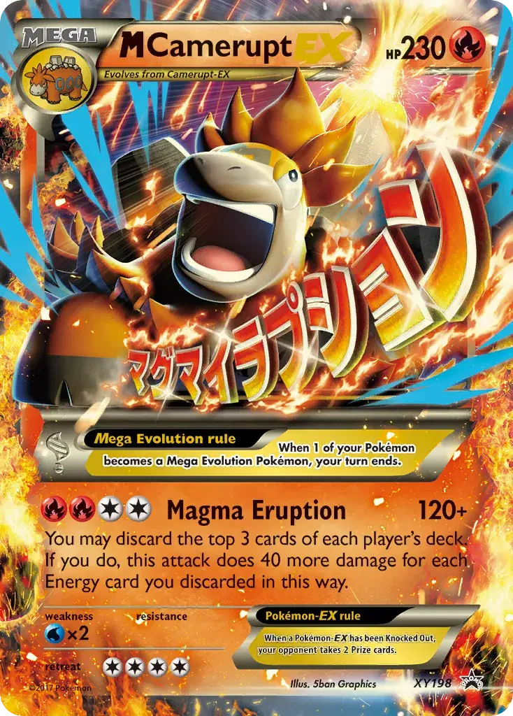 M Camerupt-EX XY Black Star Promos XY198
