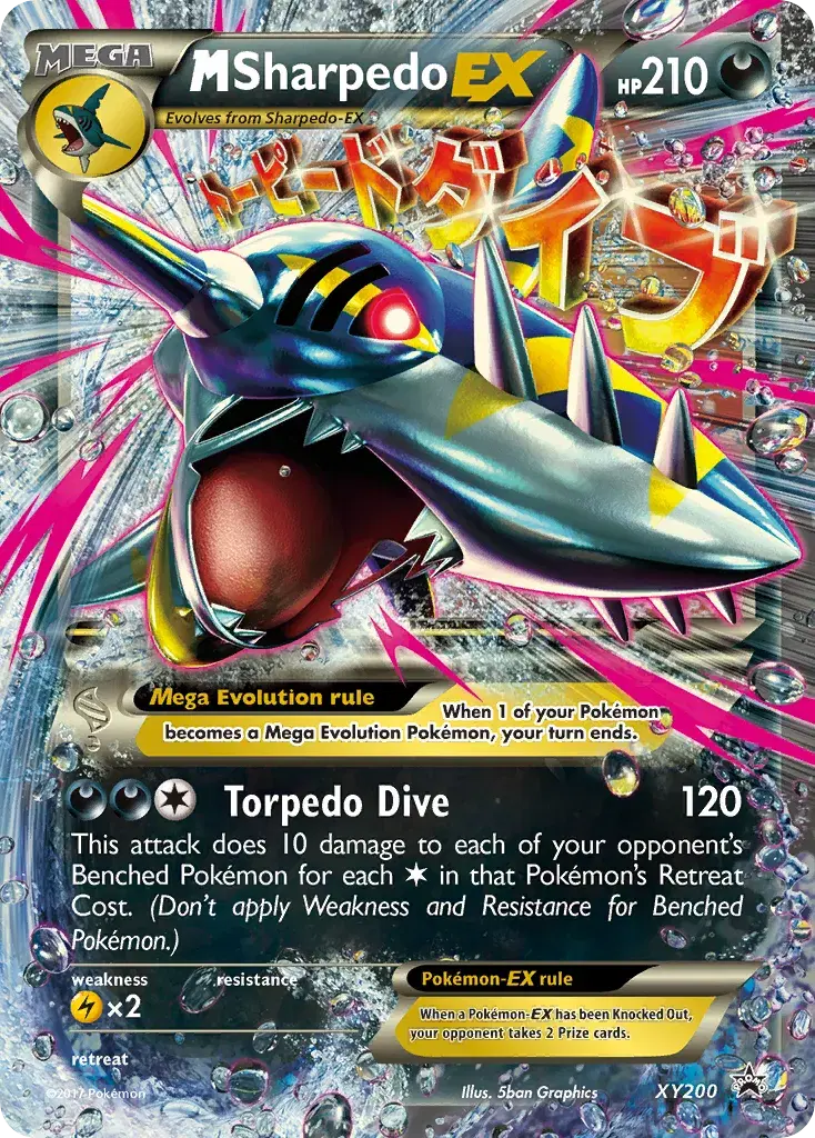 M Sharpedo-EX XY Black Star Promos XY200