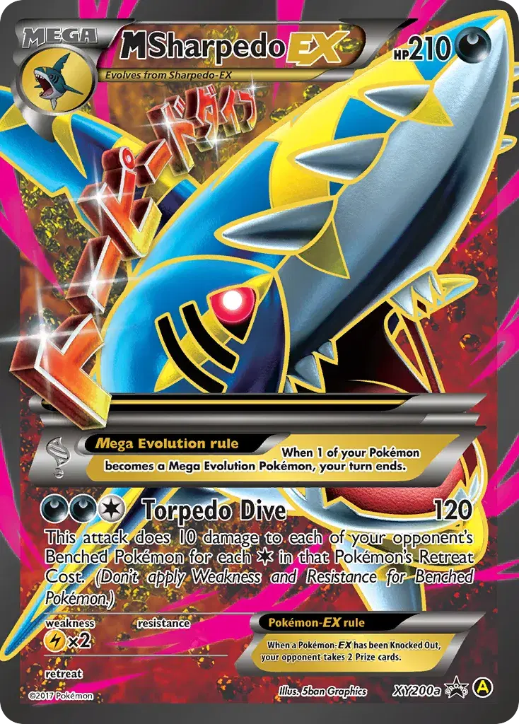 M Sharpedo-EX XY Black Star Promos XY200a