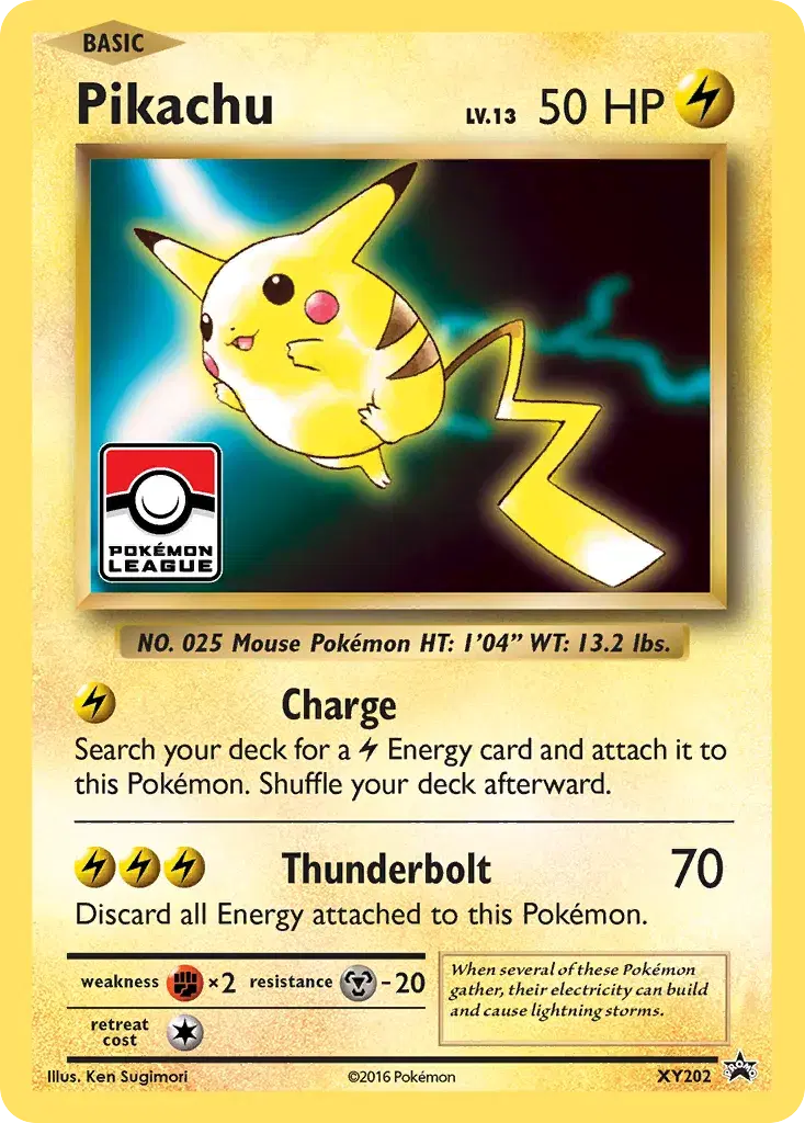 Pikachu XY Black Star Promos XY202