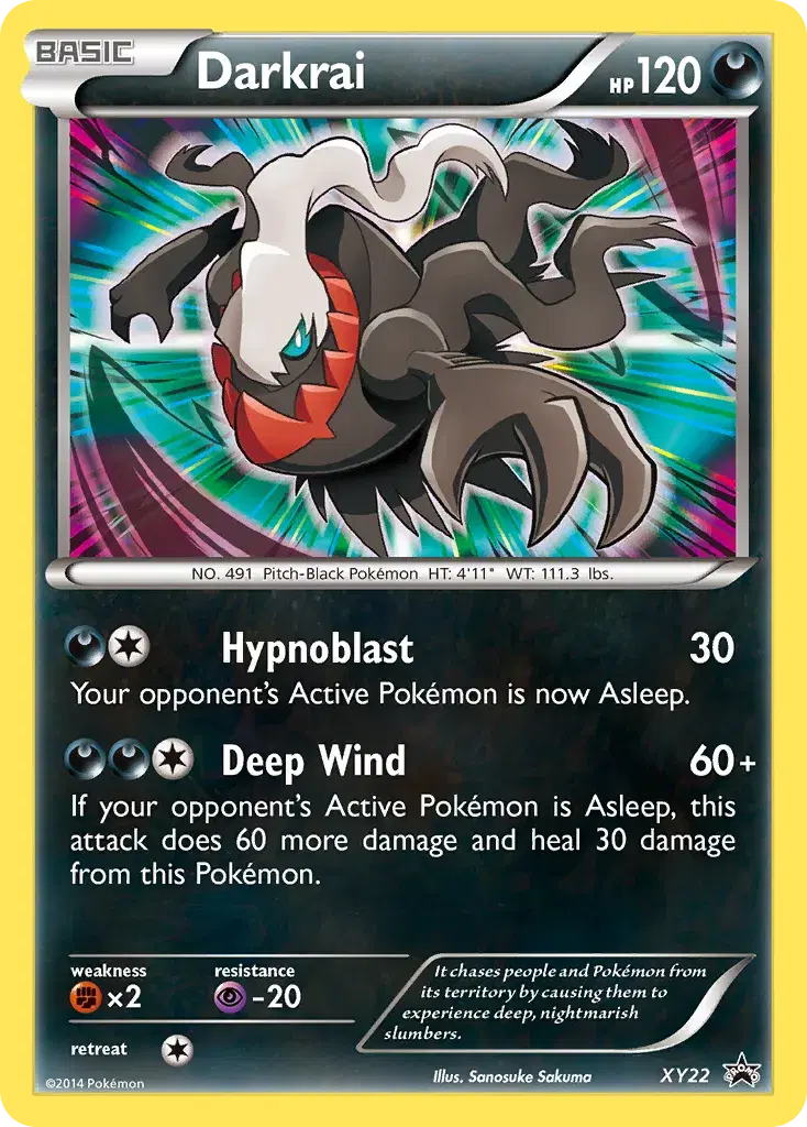 Darkrai XY Black Star Promos XY22