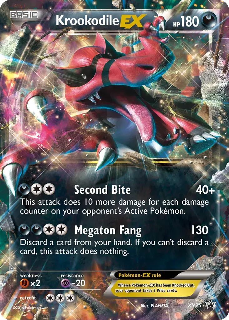 Krookodile-EX XY Black Star Promos XY25