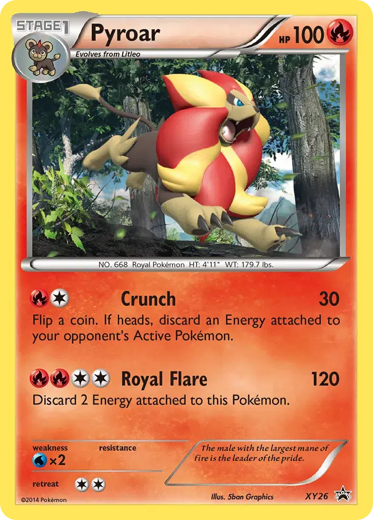 Pyroar XY Black Star Promos XY26