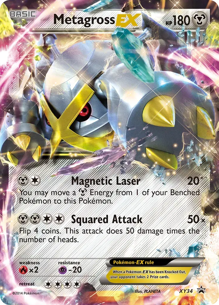 Metagross-EX XY Black Star Promos XY34