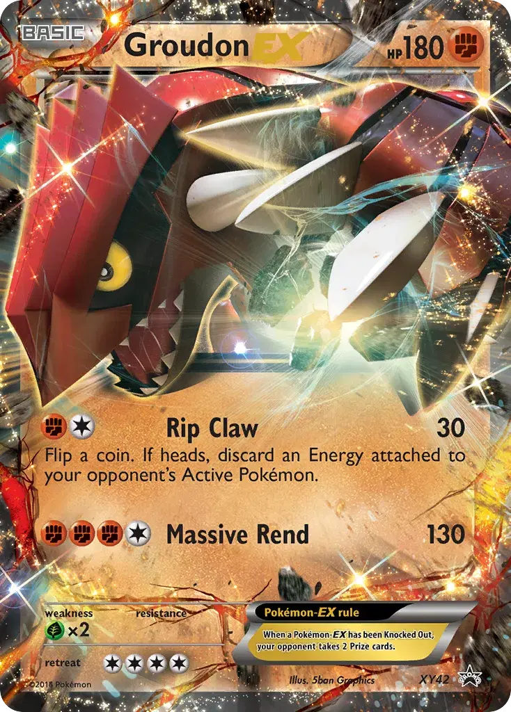 Groudon-EX XY Black Star Promos XY42