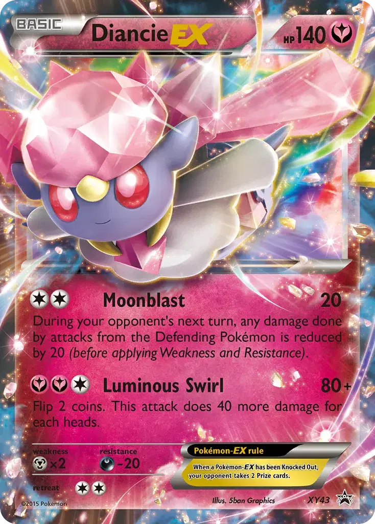 Diancie-EX XY Black Star Promos XY43